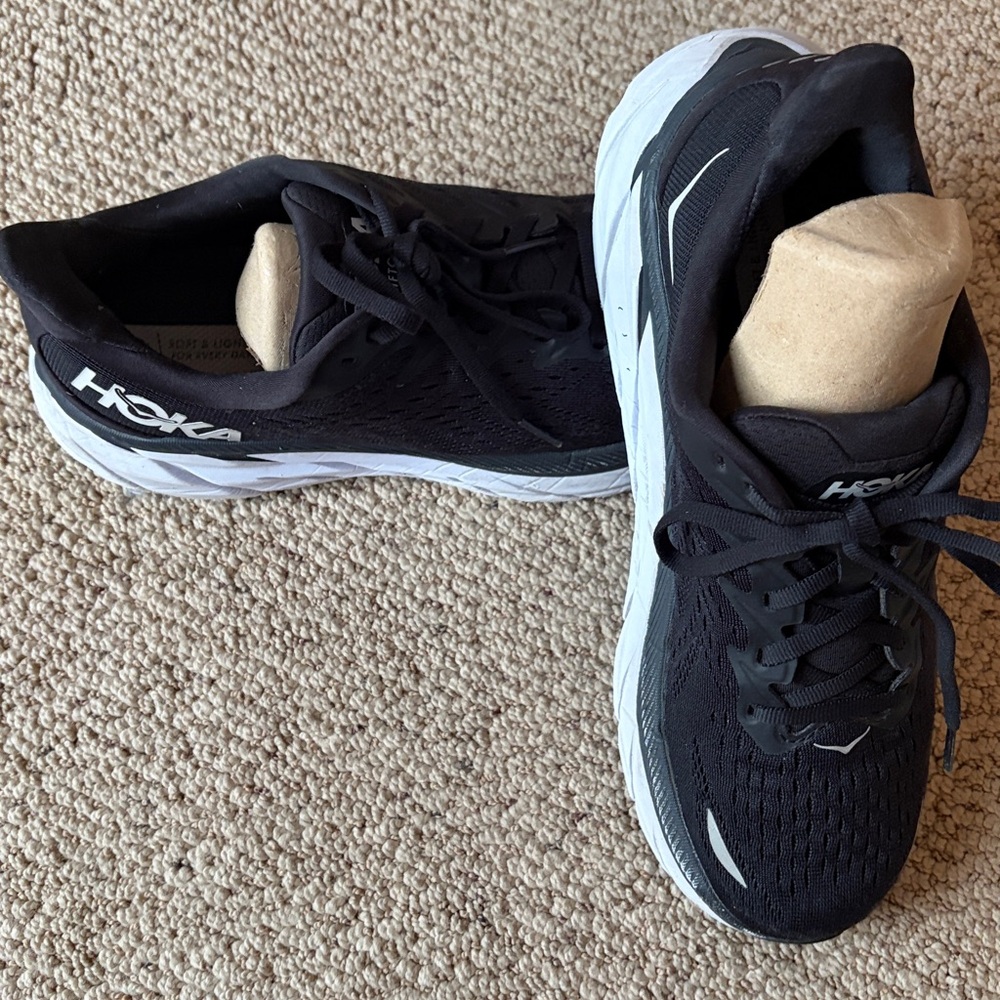 Hoka Clifton Black Athletic Shoes